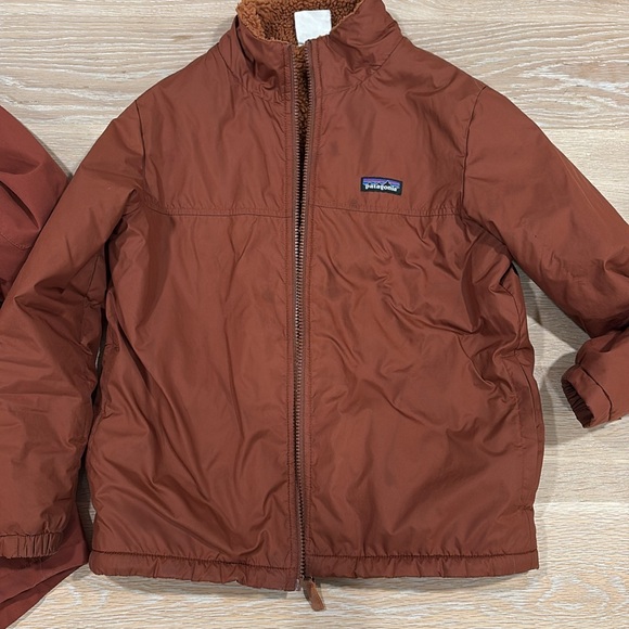 Patagonia 3-in-1 kids jacket in rust - size medium - Picture 7 of 12
